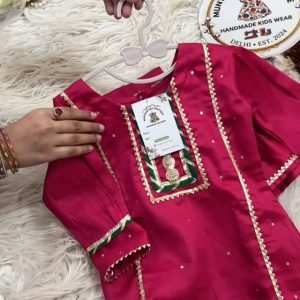 Gota Lace Gharara Set with Potli Bag – Rani